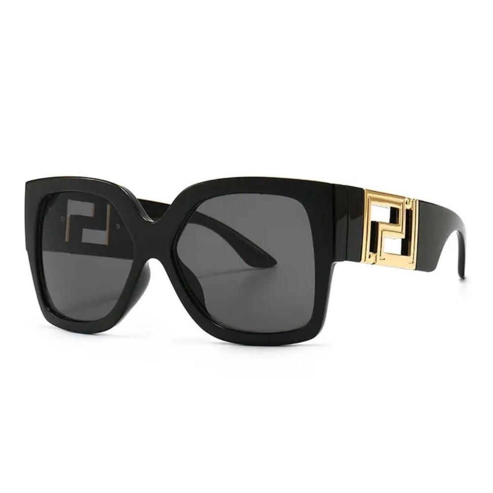 New Square Thick Frame Sunglasses Women Big Size Eyewear Lunette Femme Luxury - Picture 2 of 5